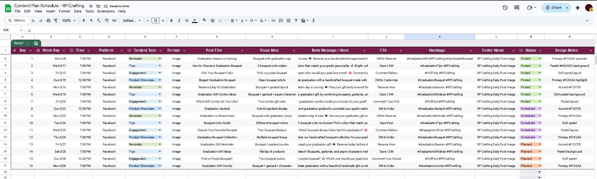 Social Media Scheduling